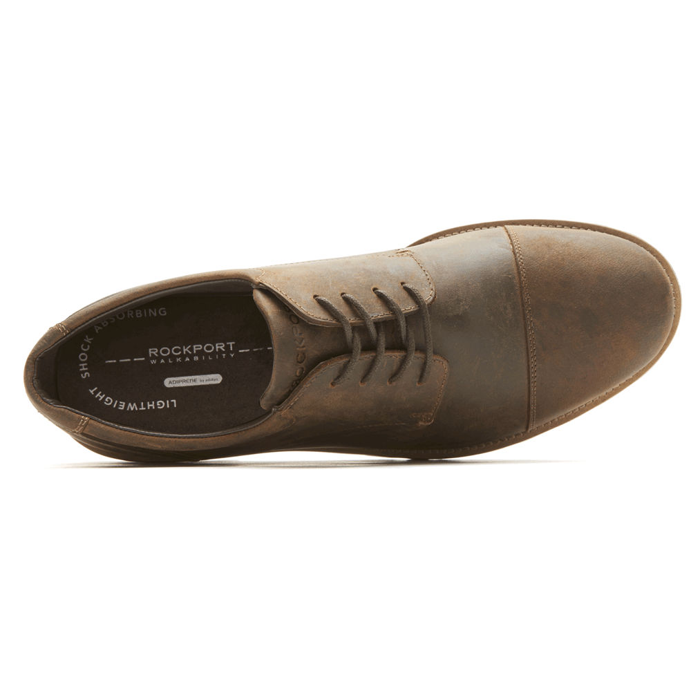 Rockport Mens Oxfords Brown - Modern Break Captoe - UK 681-VRWDGK